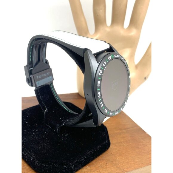 Tag Heuer Connected Mens Watch SBR8A81 Golf Edition Smartwatch White Rubber 45mm - Picture 12 of 12